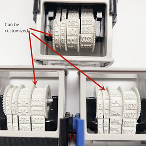 Sử Dụng Sản Xuất Tiếng Anh Ngày Tem Khuôn Tự Động Mực Ngày Tem Cho Ngày - Product Image 6