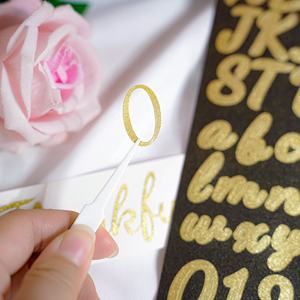 Wholesale Glitter <strong>Letters</strong> <strong>Stickers</strong> Self Adhesive Vinyl <strong>Letter</strong> Alphabet Number <strong>Stickers</strong> Mailbox Numbers Label Decals For Notebook - Product Image 4