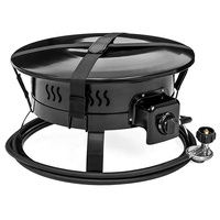 Foyer au propane sans fumée, foyer portable avec construction en acier inoxydable pour une utilisation en extérieur dans le jardin