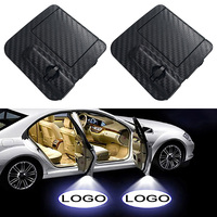 1PC Nouvelle Lampe de Bienvenue LED pour Porte de Voiture, Projecteur Laser Sans Fil, Lampe de Projection DC 5V, Projecteur d'Ombre Fantôme, Accessoires Auto