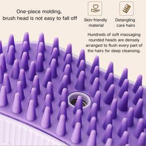 Brosse vapeur sans fil rechargeable <span class=keywords><strong>pour</strong></span> animaux de compagnie avec logo OEM, <span class=keywords><strong>pour</strong></span> l'élimination des poils et les animaux à poils courts, alimentée par USB - Product Image 2