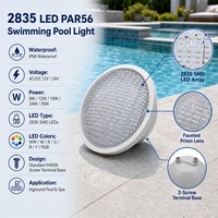 Lampes LED sous-marines pour piscine PAR56, remplacement d'ampoules de piscine, couvercle en PC, IP68, contrôle RGB, 8W 12W 18W 24W 35W AC/DC12/24V