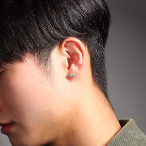 Boucles <span class=keywords><strong>d</strong></span>'oreilles UWIN S925, petites boucles <span class=keywords><strong>d</strong></span>'oreilles en forme de cœur, boucles <span class=keywords><strong>d</strong></span>'oreilles en CZ, vente en gros, prêtes à être expédiées, bijoux en <span class=keywords><strong>argent</strong></span> sterling 925 - Product Image 4
