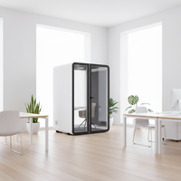 Cabines de travail modernes UNIBOOTH, durables, multifonctionnelles, insonorisées, pour bureaux, écoles, supermarchés, parcs, ateliers