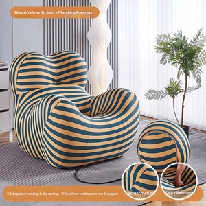 Mom's Embrace Italian Minimalist Sofa Shaped Polyester Fiber Economical Sofa Lazy Reclining Sleeping Leisure Sofa Balcony Sofa - Product Image 4