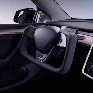 Volante Deportivo de Cuero Napa Negro para Tesla Model 3/Y 2020-2023, con Diseño sin Costuras y Calefacción, Nueva Actualización - Product Image 6