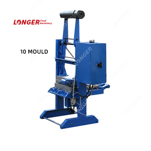 Con bò sừng loại wafer nón nướng machine|manual báo chí kem hình nón máy - Product Image 5