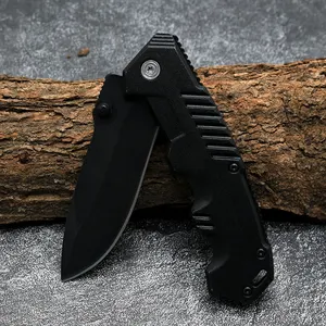 The Pocket Knife Wholesale Hot Seller Stainless Steel Folding Tactical Survival Pocket Knife With Oxidation Aluminum Handle