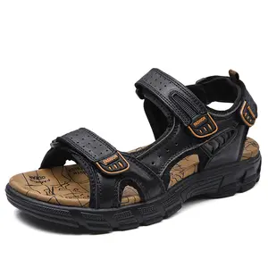 Size 38-46 Outdoor Casual Lightweight Summer Genuine Leather Sandals foot wear for men sandal