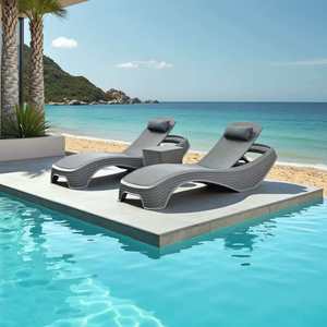 Sunway Nouveauté Meubles de <span class=keywords><strong>Piscine</strong></span> Extérieurs en <span class=keywords><strong>Plastique</strong></span> <span class=keywords><strong>Chaise</strong></span> <span class=keywords><strong>Longue</strong></span> Ajustable Moderne Jardin Hôtel <span class=keywords><strong>Chaise</strong></span> <span class=keywords><strong>Longue</strong></span> Patio - Product Image 1