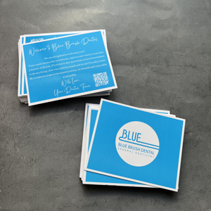 Tarjeta de agradecimiento laminada brillante personalizada, impresión a todo color, tarjeta de visita con código QR, tarjeta de compra para tienda en línea - Product Image 6