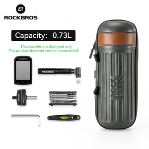 ROCKBROS Boîte à outils de réparation de vélo Boîte de rangement portable pour vélo Pièces de réparation Équipement de stockage Matériau PU + EVA 0.73L - Product Image 2