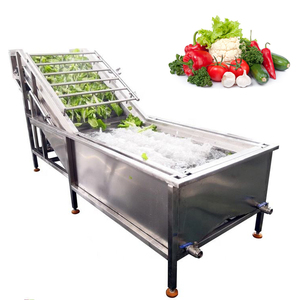 Laveuse industrielle à bulles pour légumes (courgettes, arugula) et fruits, en acier inoxydable SUS304, usage commercial - Product Image 3