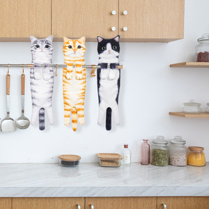 Asciugamani Super Assorbenti e Morbidi a Forma di Gatto, Divertenti per Bagno e <span class=keywords><strong>Cucina</strong></span>, Regali di Compleanno e Natale per Donne e Amanti dei Gatti - Product Image 6