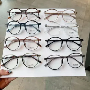 Occhiali da vista ottici TR90 di vendita caldi montature per occhiali ovali occhiali da vista in silicone Flex all'ingrosso di marca personalizzata per uomini e donne