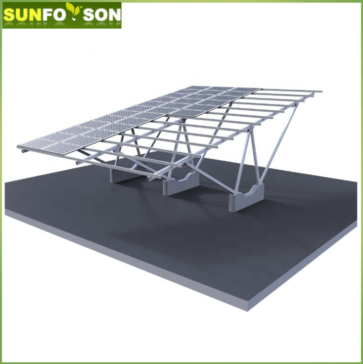 Aluminum Structure Solar Carport for Parking PV Module Mounting ...
