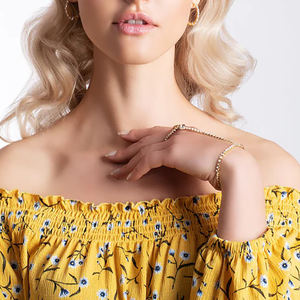 Brazalete <span class=keywords><strong>de</strong></span> Cadena <span class=keywords><strong>de</strong></span> Tenis <span class=keywords><strong>de</strong></span> <span class=keywords><strong>Acero</strong></span> <span class=keywords><strong>Inoxidable</strong></span> con Cristales Bohemios y Anillo, Joyería <span class=keywords><strong>de</strong></span> Mano Dorada <span class=keywords><strong>de</strong></span> Moda - Product Image 5