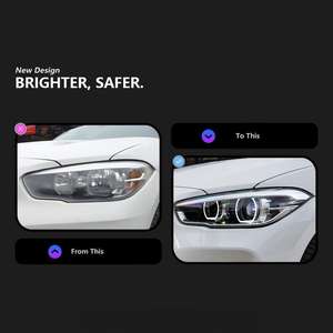 <span class=keywords><strong>Faro</strong></span> Anteriore per <span class=keywords><strong>BMW</strong></span> <span class=keywords><strong>F20</strong></span> 2015-2018 F21 116i 118i 120i, Design con Lente a Proiezione LED Bicolore, Luce Diurna e Indicatore di Direzione - Product Image 2