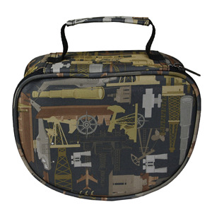 Sac pour moulinet de pêche en tissu Oxford vert militaire avec protection en coton intégrée pour le rangement des moulinets, utilisation en extérieur - Product Image 3
