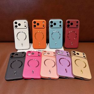 Étui de téléphone premium en cuir PU avec texture CD et chargement magnétique, design TPU, protection intégrale pour <span class=keywords><strong>iPhone</strong></span> <span class=keywords><strong>12</strong></span> 13 14 15 <span class=keywords><strong>Pro</strong></span> 16 17 <span class=keywords><strong>Pro</strong></span> Max - Product Image 1