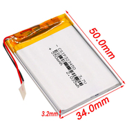 Batterie Lipo 323450 550mAh, capacité personnalisée 800mAh 600mAh, batterie polymère au lithium 3.7V, cellules lithium-ion, batteries rechargeables