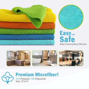 Professional Grade Warp Knitted Microfiber Car Towel Highly Absorbent <b>Lint</b> <b>Free</b> Drying Cloth - Product Image 4