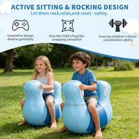 Fauteuil sensoriel gonflable pour enfants, siège rebondissant portable avec poignées pour intérieur et extérieur, lecture et entraînement à l'équilibre