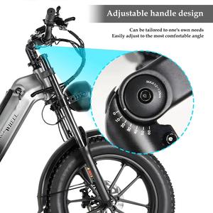 CMACEWHEEL V20 Electric Hybrid <b>Bike</b> 48V 750W Aluminum Alloy <b>Frame</b> 20" Wheel Dual Suspension Hydraulic Disc Brakes City/Snow <b>Bike</b> - Product Image 4