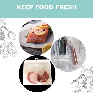 Reusable Fresh <b>clear</b> Ziplock Silicone Airtight Freezer Bag Take Away Food Storage & and <b>Container</b> for Packaging Kitchen Camping - Product Image 5