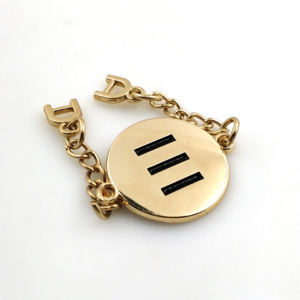 Металлические аксессуары для одежды прямоугольная золотая металлическая подвесная цепь для пальто - Product Image 4