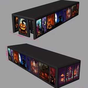 สนามกีฬาเขาวงกตเป่าลมรูปฟักทองบ้านผีสิงฮาโลวีนพร้อมเกมหลังคา - Product Image 3