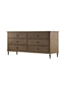 <span class=keywords><strong>Commode</strong></span> sur mesure Louis XVI en bois massif avec pieds cannelés, 6 tiroirs, en <span class=keywords><strong>noyer</strong></span> et chêne, pour chambre à coucher ou meuble TV - Product Image 5