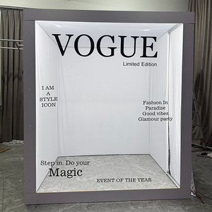 Cabina de Fotos Portátil de PVC con Diseño Personalizado para Exteriores, Cabina de Fotos con Ángulo Alto para Bodas, en Venta, Marco de Cabina de Fotos con Iluminación - Product Image 1