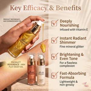 HKH <b>Moisturizing</b> Custom Waterproof Long Lasting Eco-Friendly Non-Toxic Liquid Body Shimmer Glitter <b>Spray</b> Oil Natural Vegan - Product Image 2