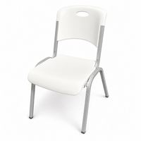 Chaise de mariage ergonomique en polypropylène renforcé avec poignée de transport OEM pour conférences au bord de la piscine, auberges, projets de location, réceptions