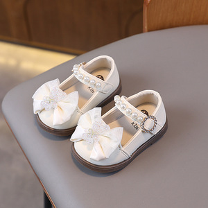 Sandales d'été pour bébé fille, style slip-on, semelle souple, perles, sandales de princesse - Product Image 6