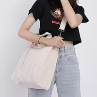 Sac à bandoulière de haute qualité toile coton réutilisable Eco tissu sac à main carré quotidien