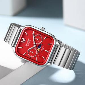 Relojes para hombre, relojes de pulsera de fase lunar modernos y simples, relojes de cuarzo impermeables para hombre, venta al por mayor - Product Image 2