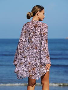 RUIQUWIN - Bikini de Talla Grande para Mujer, Ecológico, de Secado Rápido, Cintura Alta, Manga Larga Delantera, Malla Transpirable - Product Image 4