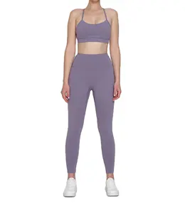 Neueste Custom Fashion Design Yoga Workout Set Sport BH und Hosen Gym Yoga Sets Gym tragen Yoga Leggings für Frauen Sport BH