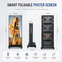 Pantalla LED P2.5 para Exteriores, Plegable, Tipo Tótem, IP65, para Publicidad, OEM ODM, Sistema Nova de 3840Hz, para Distribuidores y Contratistas Mayoristas