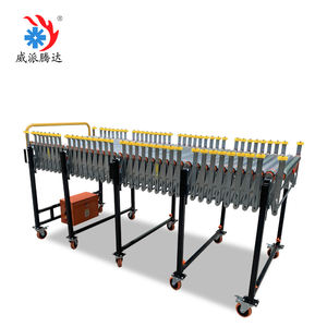 Truk listrik kuat kontainer pemuatan dan pembongkaran bulat fleksibel Roller O sabuk <span class=keywords><strong>Conveyor</strong></span> dengan tinggi disesuaikan - Product Image 4