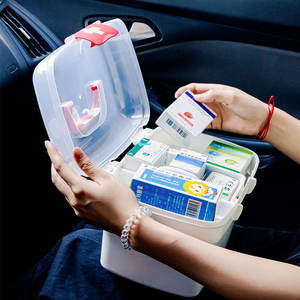 Plastic <b>Pill</b> <b>Storage</b> <b>Case</b> With Lid And Handle For Medicine Organization Small Medium Large Sizes Available - Product Image 5