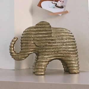 Kết cấu nhự<span class=keywords><strong>a</strong></span> voi trang trí-tác phẩm điêu khắc nghệ thuật trừu tượng, trang trí nhà tối giản cho thiết kế nội thất, trang trí nhà - Product Image 5