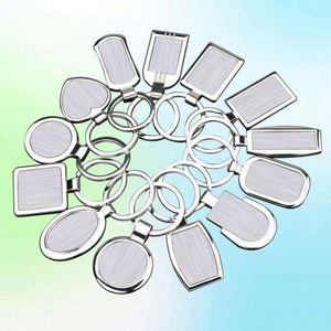 Popular Blank Metal Keychain for DIY Laser Printing Sticker Zinc Alloy Nickel Plating <b>Square</b> Shape Keyring - Product Image 6