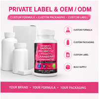 Capsules Probiotiques pour Femmes, Extrait de Canneberge, D-Mannose, Santé Vaginale, Soutien des Voies Urinaires, Complément Alimentaire, Marque Privée OEM ODM