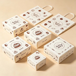 Wholesale Custom Printed Cake Boxes Clear Window <b>Kraft</b> Paper Bakery <b>Box</b> Packaging Bulk Food Container for Donut Muffin Cookie - Product Image 6