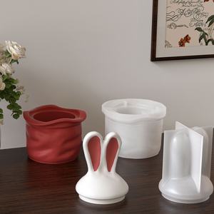 Nuevas Ideas: Molde de Silicona de Conejo de Pascua Poppy <span class=keywords><strong>para</strong></span> Tarro de Almacenamiento, Yeso de Aromaterapia DIY <span class=keywords><strong>para</strong></span> Adorno de Vela - Product Image 4