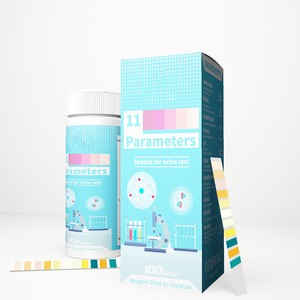 Bandelettes de test <span class=keywords><strong>urinaire</strong></span> pour analyse d'urine : LEU, NIT, URO, PRO, PH, BLO, SG, KET, BIL, GLU, ASC - Product Image 3