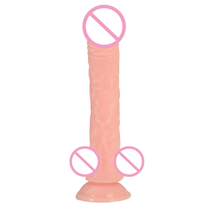 Vente en gros de pénis en PVC de qualité médicale masturbation féminine jouets sexuels 9.8 pouces gode bite avec balle et ventouses pour usage féminin - Product Image 5
